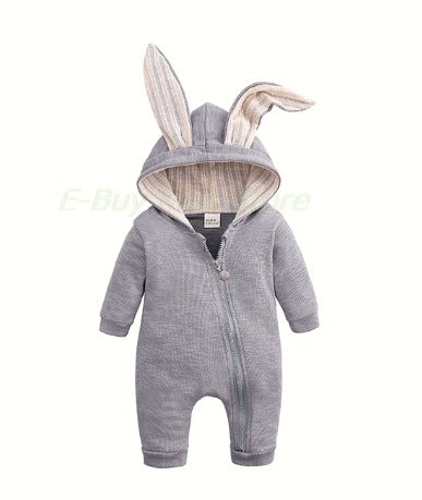 Bunny Romper - Grey