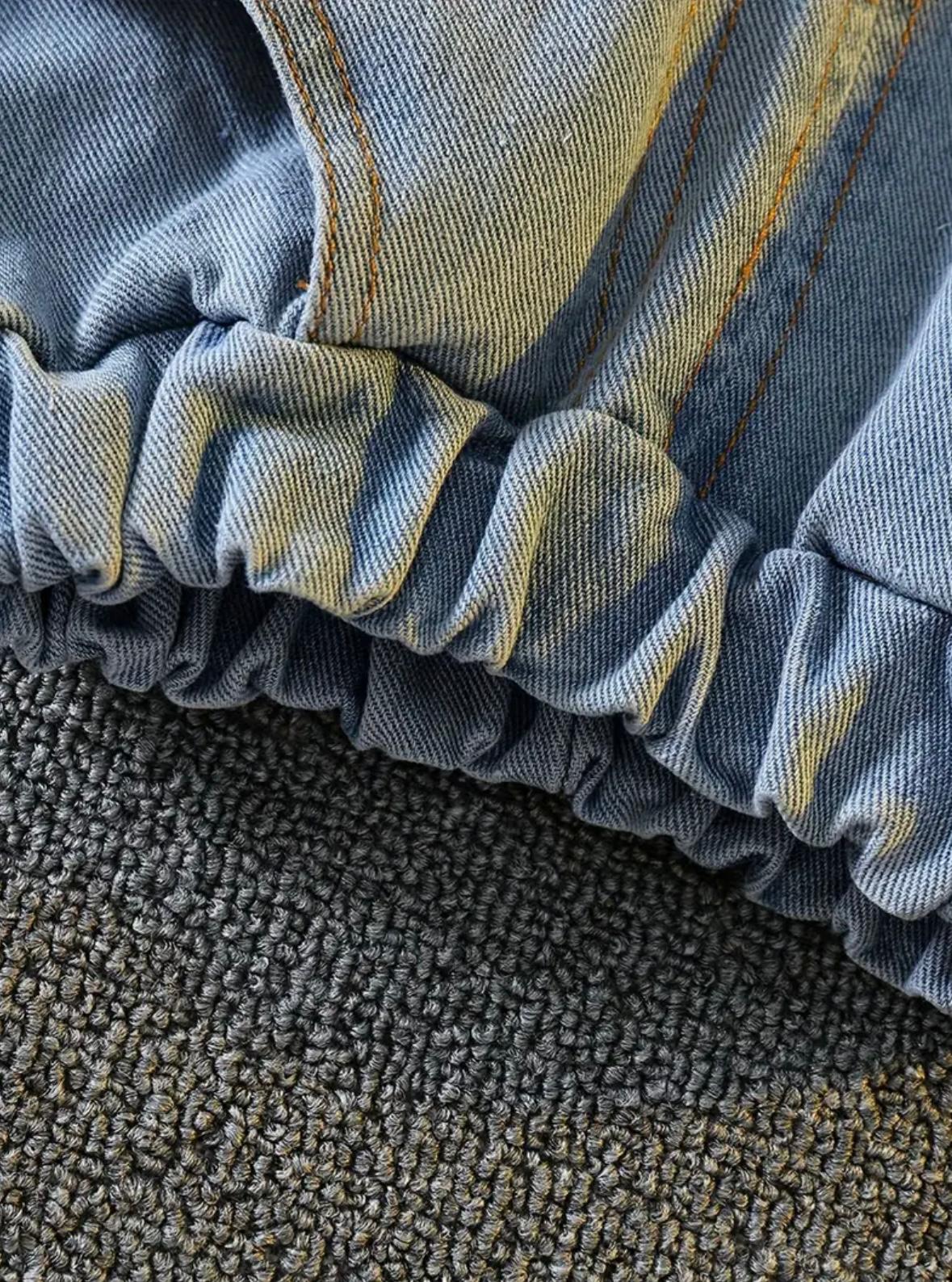 2Pcs causal cartoon bear print shirt with versatile short