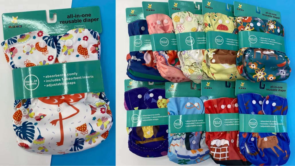 Button panties with pad