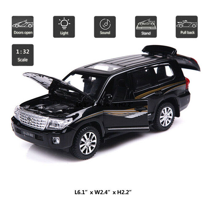 Toyota Land Cruiser Prado V8 - 1:32 Scale Die Cast Car - 6 inch - Assorted Colors