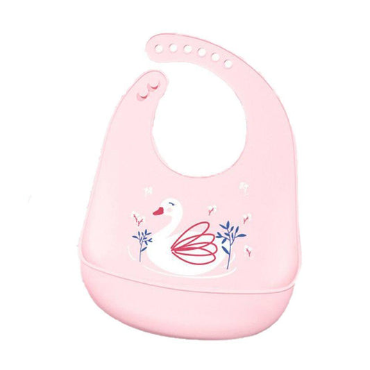 Waterproof Silicone Baby Bib - Swan