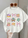 Girls Summer Casual Short Sleeve