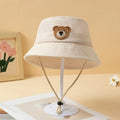 Solid Color Bear Patch Hat