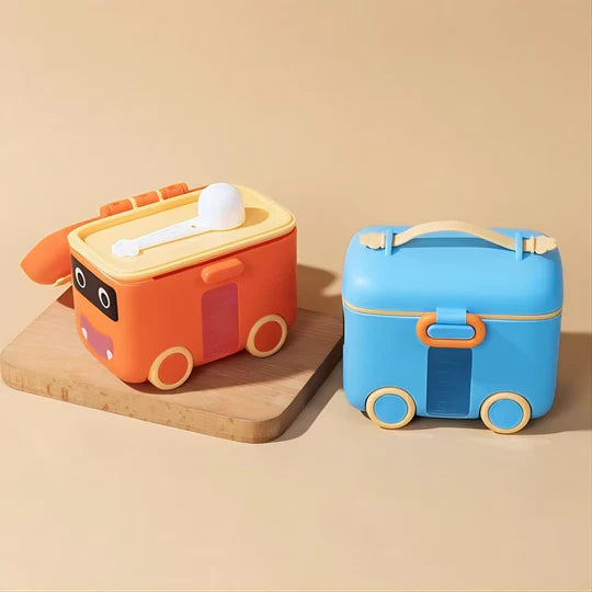 Portable Car Milk Powder Container Orange