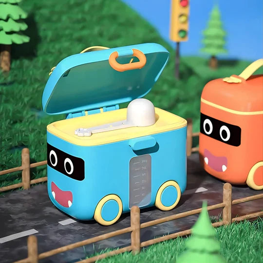 Portable Car Milk Powder Container Orange