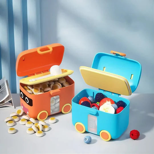 Portable Car Milk Powder Container Orange
