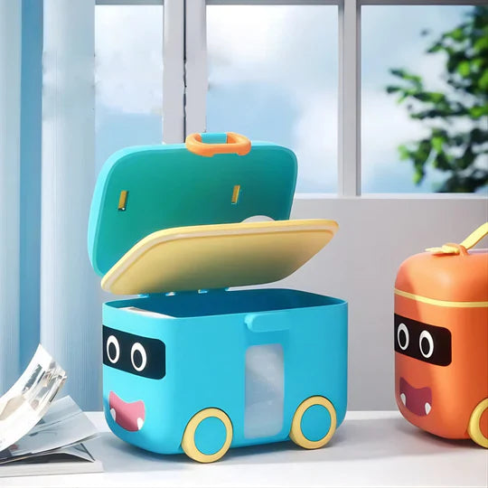 Portable Car Milk Powder Container Orange