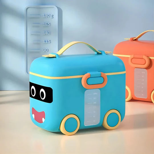 Portable Car Milk Powder Container Orange