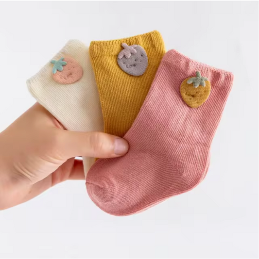 3 Pairs Baby Socks Newborn Baby