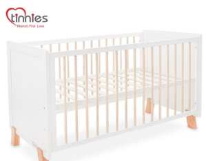 TINNIES WOODEN COT-WITH BED