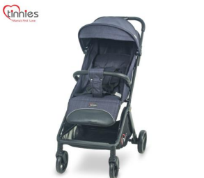 TINNIES BABY STROLLER AUTO FOLDING NAVY BLUE