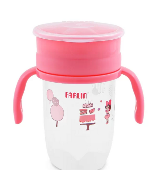 PP 360O GULU DRINKING CUP 240ML - PINK