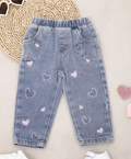 Heart Embroidered Jeans