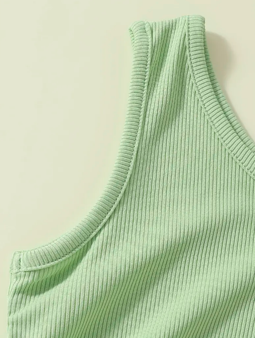 4pcs Baby Girl Sleeveless Tank Tops