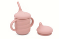 Silicone sippy / beaker cup - rose pink