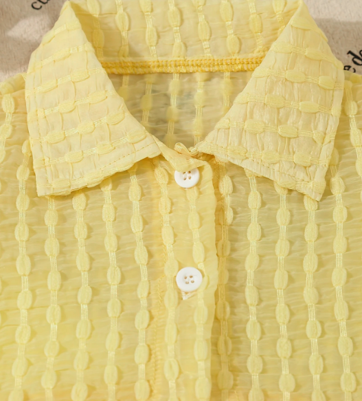 3pcs Girls' Shorts Set with Triangle Romper