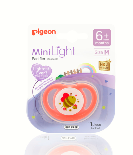 MINI LIGHT PACIFIER (M) GIRL-BEE