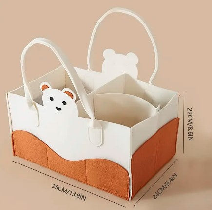 Large Capacity Felt Diaper Bag ( Random)