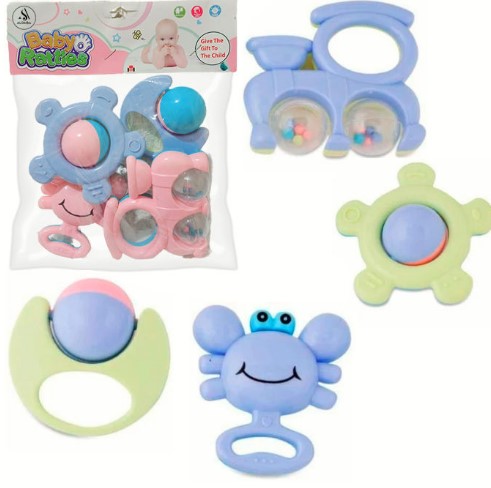 Cartoon rattle set
