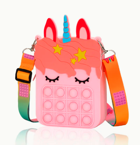 Unicorn Pop Fidget Shoulder Bag for Girls