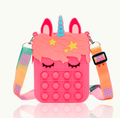 Unicorn Pop Fidget Shoulder Bag for Girls