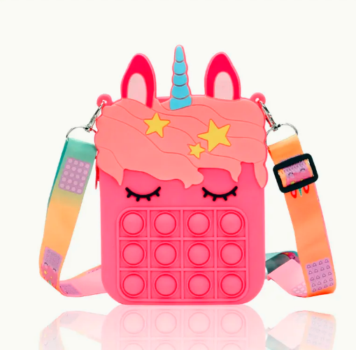 Unicorn Pop Fidget Shoulder Bag for Girls