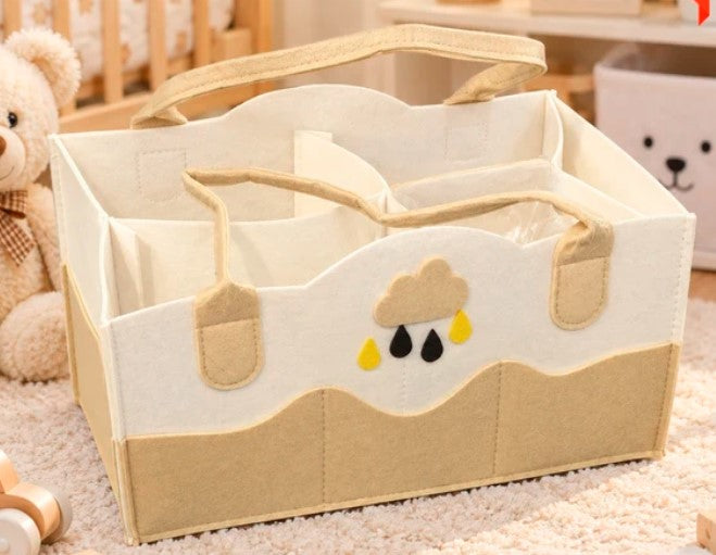 1pc Large Capacity Felt Diaper Bag