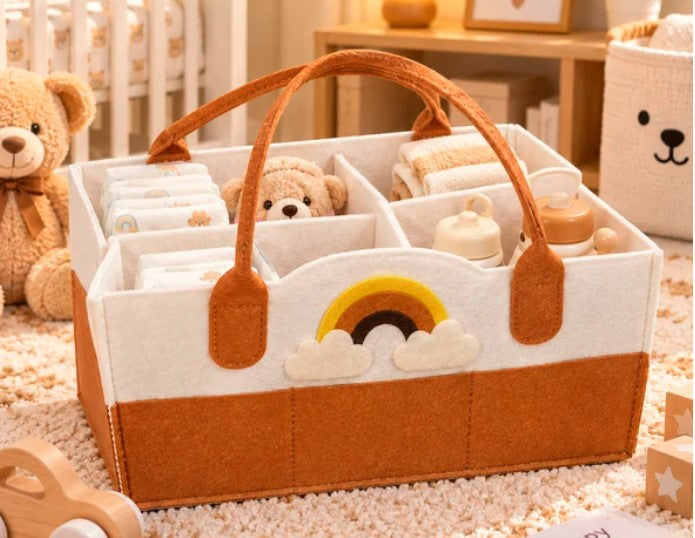 1pc Large Capacity Felt Diaper bag