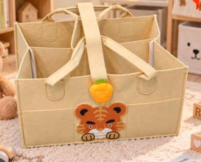 1pc Large Capacity Felt Diaper Bag