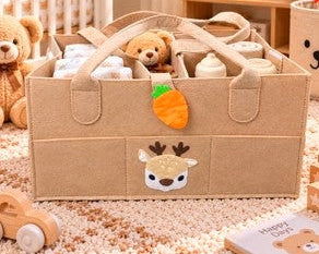 1pc Large Capacity Felt Diaper Bag