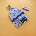 Hudson baby cap & bib set