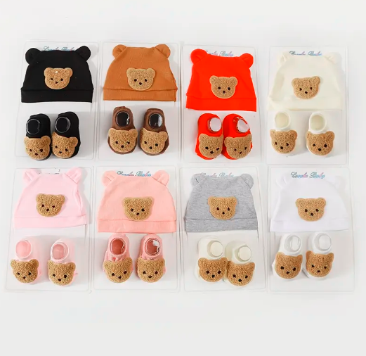 Adorable Bear-Themed Youngsters Girl's Knit Hats