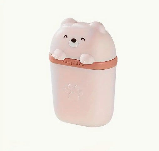 Cute Bear Portable Soap Box