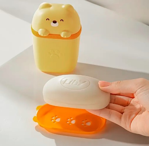 Cute Bear Portable Soap Box