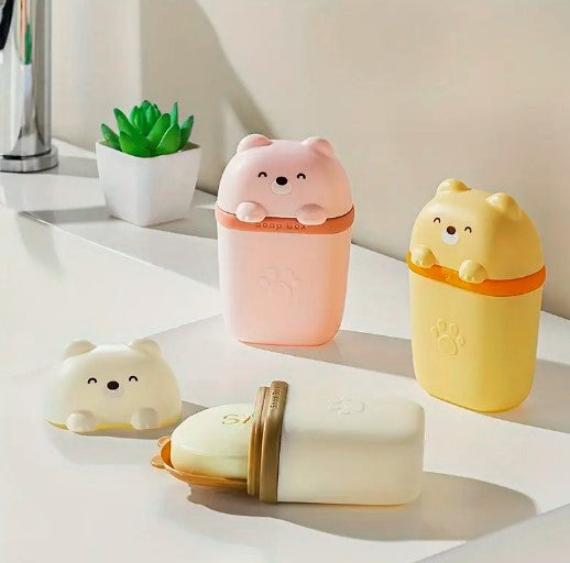 Cute Bear Portable Soap Box