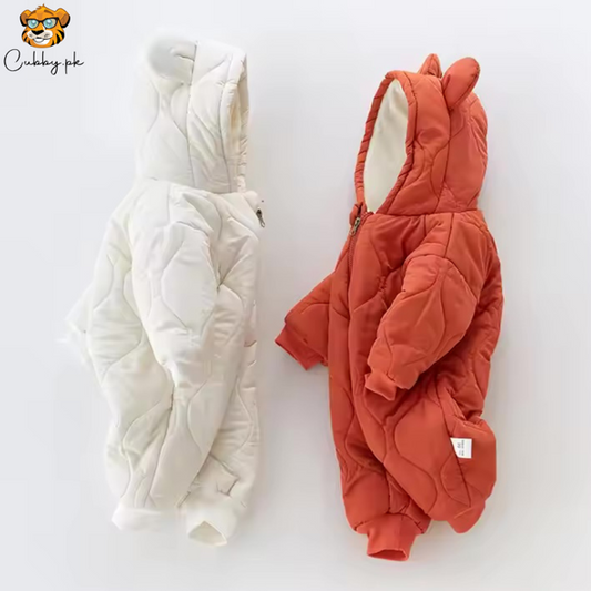 Winter Puffer Jacket - Orange