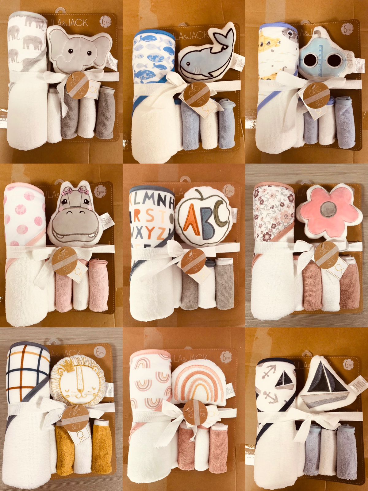 Bath & face towel with bath sponge