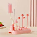 Drying rack with brush