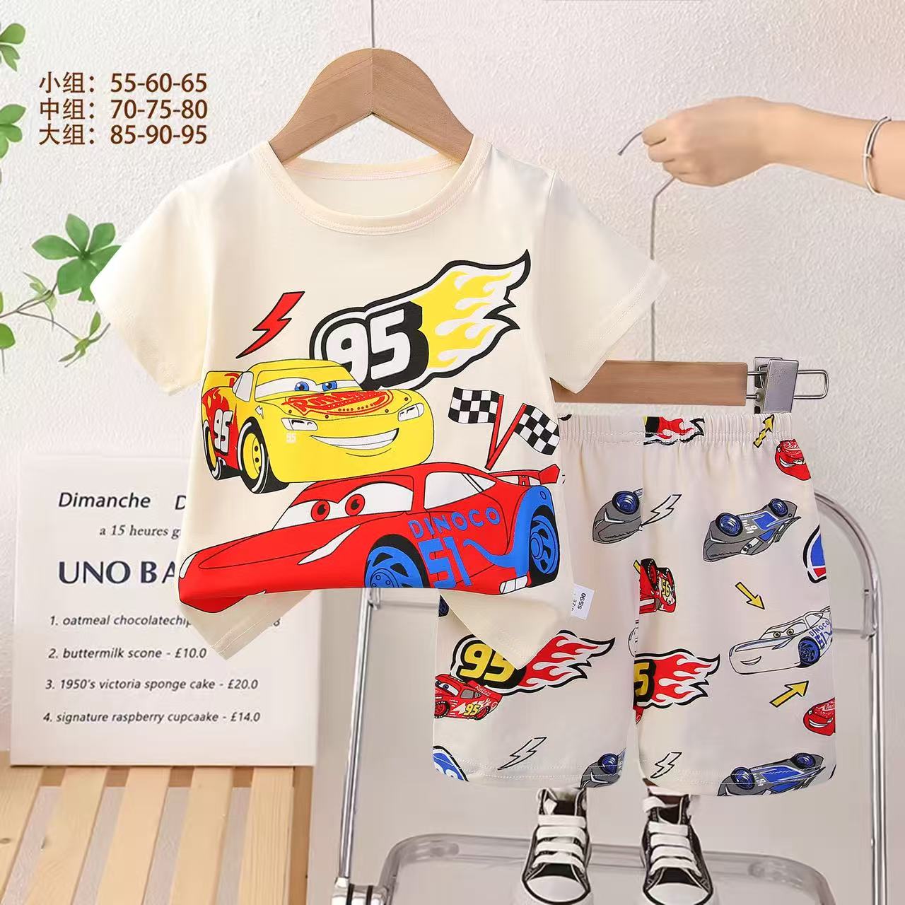 Kids Boys Girls 2Pcs Short Sleeve T-Shirt Shorts