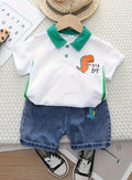 Dinosaur Print Shirts and Shorts set