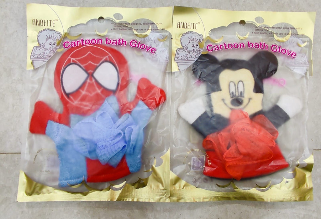 Character bath gloves