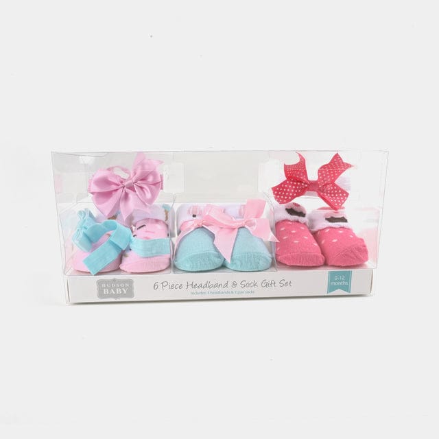 Pack of 3 booties with headband