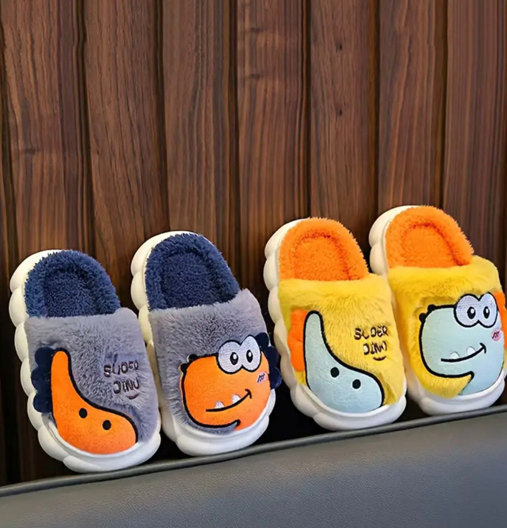 Slip on slipper brown