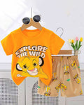 Kids Boys Girls 2Pcs Short Sleeve T-Shirt Shorts