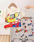 Kids Boys Girls 2Pcs Short Sleeve T-Shirt Shorts