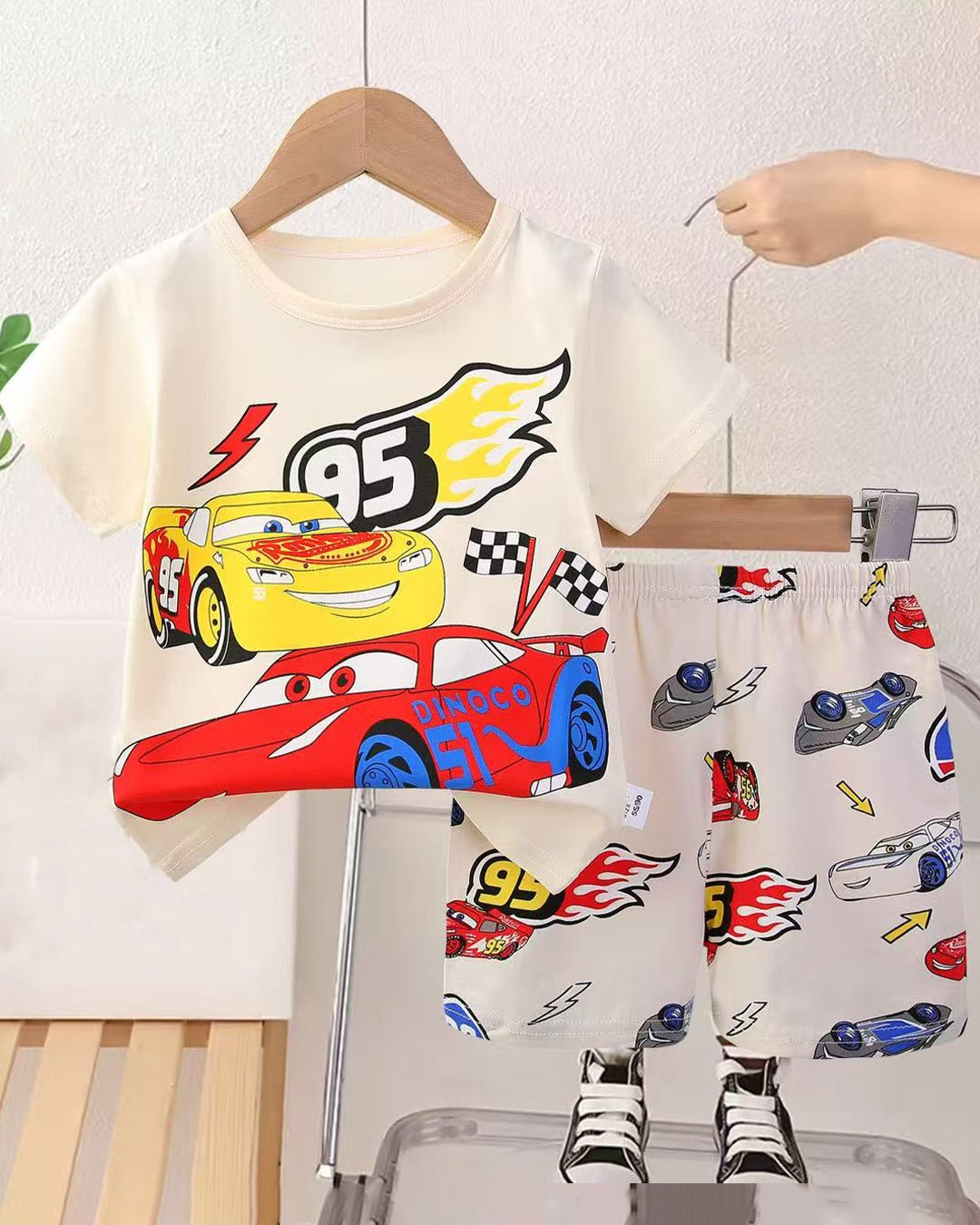 Kids Boys Girls 2Pcs Short Sleeve T-Shirt Shorts