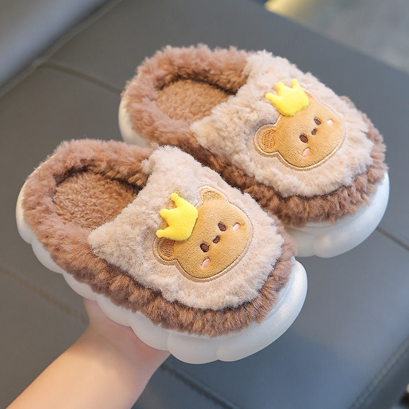 Slip on Slippers Brown