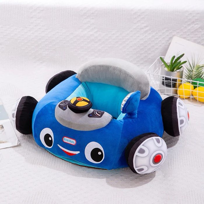 Children's Anti-fall Seat, Car Baby Plush Toy Stool - Floor Seat