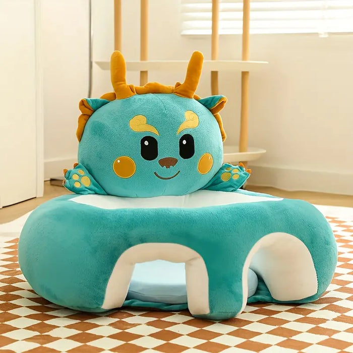Children's Anti-fall Seat, Cartoon Baby Plush Toy Stool - Floor Seat