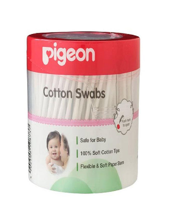 PIGEON COTTON SWAB THICK 200PCS/JAR